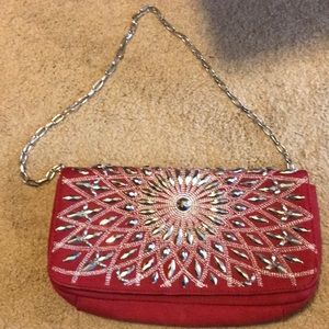 White House Black market red handbag/clutch